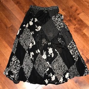 Boho, shear patchwork skirt